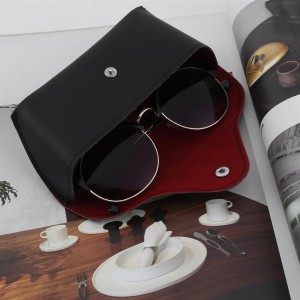 Durable PU Leather Glasses Case Sunglasses Eyeglasses Storage Holder Box Bag