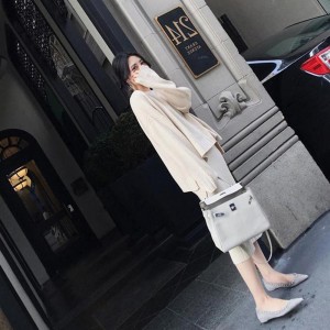 Women Knitted Tops and Skirt Suit Pullovers Patchwork Solid Color Long Sleeve