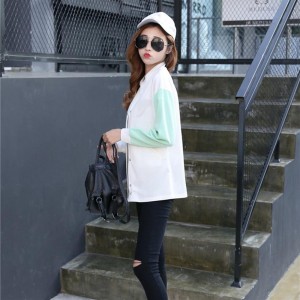 Candy Color Space-wadding Baseball Jackets Casual Loose Outwear for Women